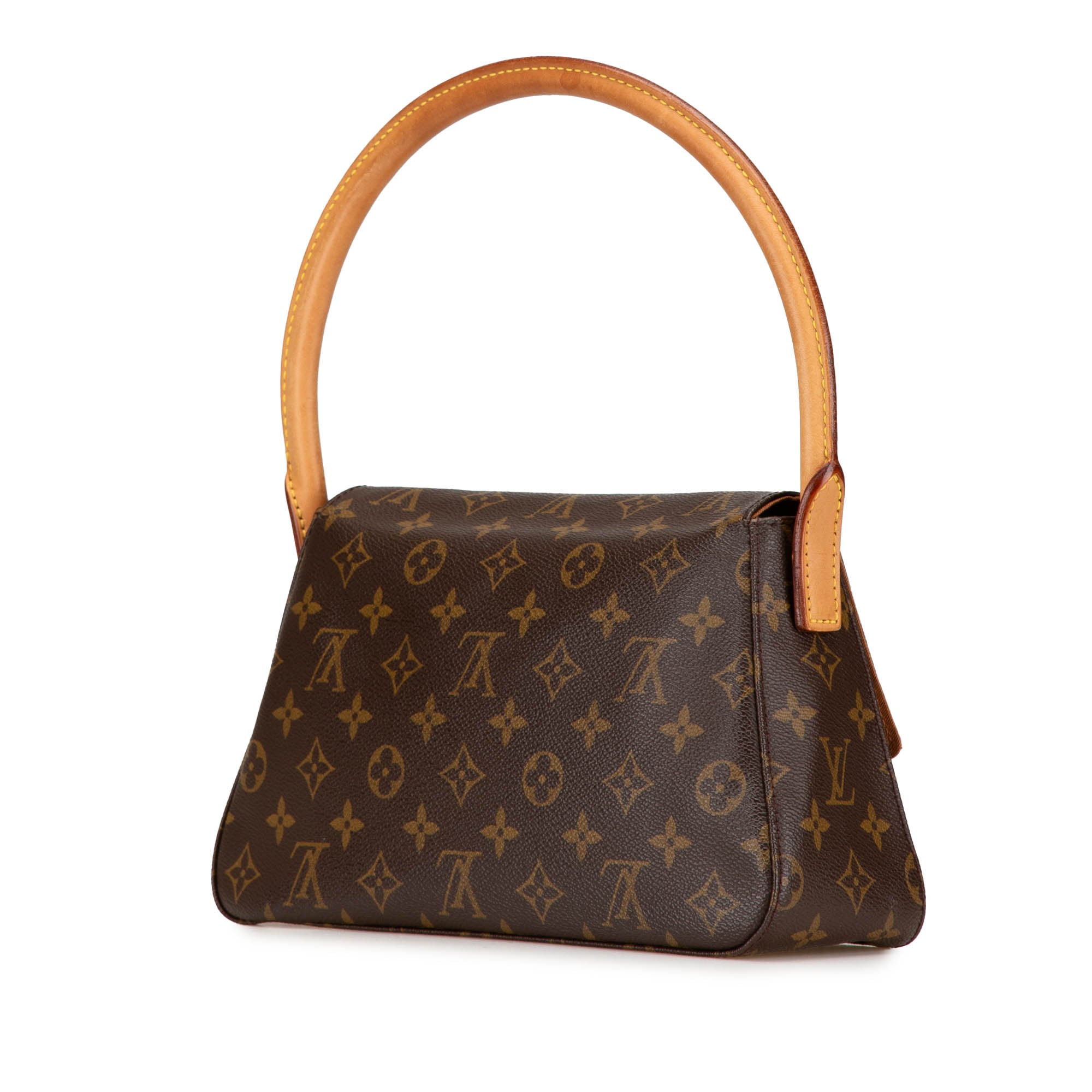 Brown Louis Vuitton Monogram Looping Mini Shoulder Bag