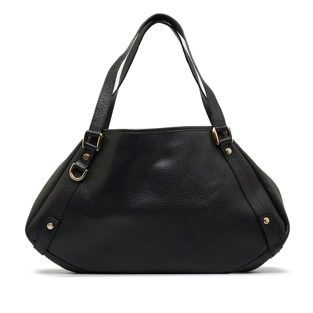 Black Gucci Abbey Leather Tote Bag