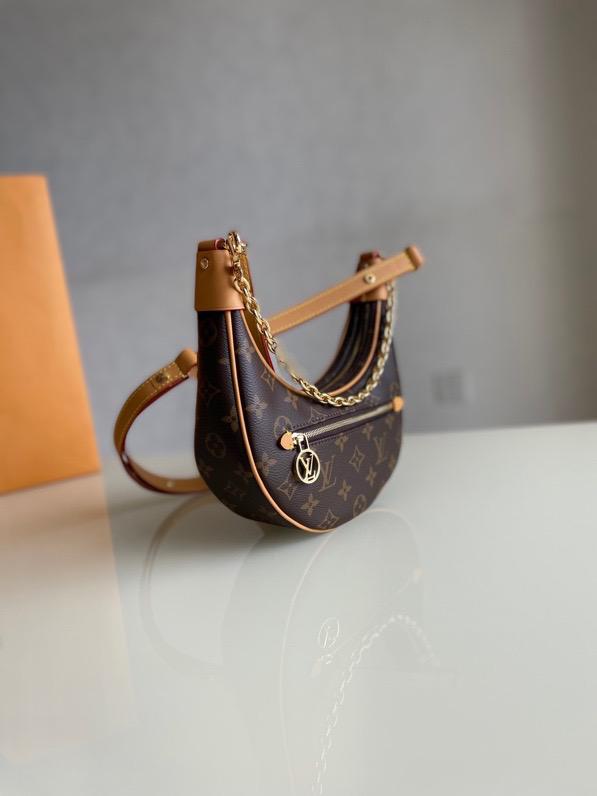 LV Loop Monogram Canvas For Womtlm,  Shoulder And Crossbody Bags 9.1in/23cm LV M81098