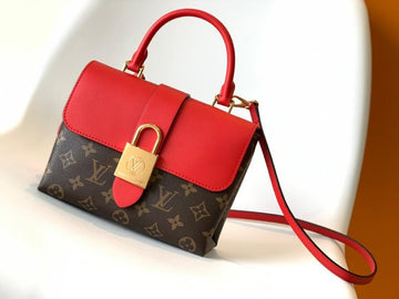 LV Locky BB Monogram Canvas Red For Womtlm,  Shoulder And Crossbody Bags 7.9in/20cm LV M44322