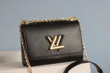 LV Twist MM Epi Black For Womtlm,  Shoulder And Crossbody Bags 9.4in/23cm LV