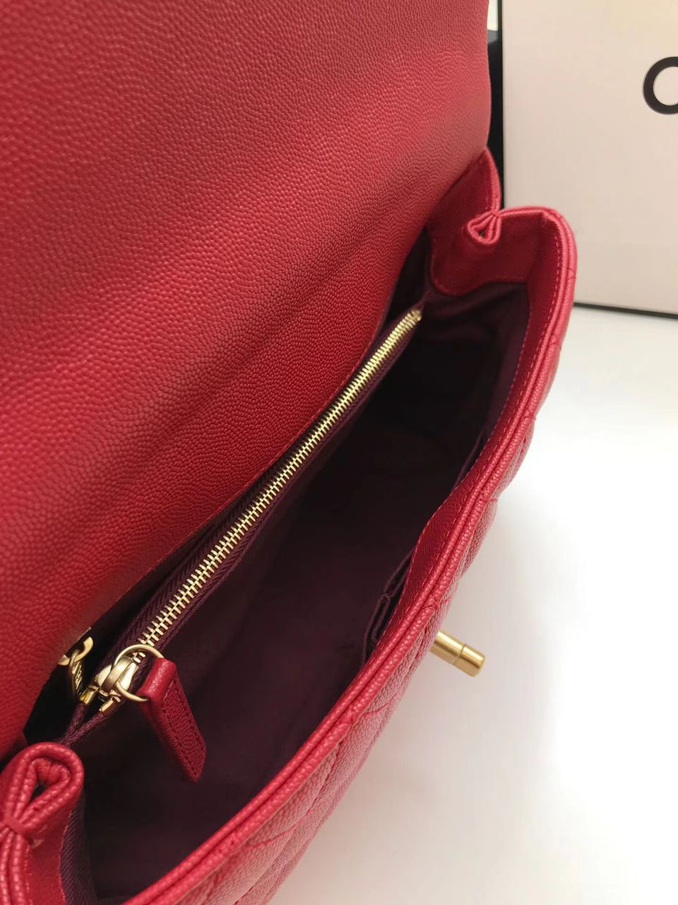 CHLLarge Flap Bag With Top Handle Red For WomTLM, WomTLM&#8217;s Handbags, Shoulder And Crossbody Bags 11in/28cm A92991