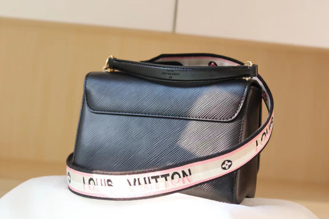 LV Twist MM Monogram Blossoms Black For Womtlm,  Shoulder And Crossbody Bags 9.1in/23cm LV M57505