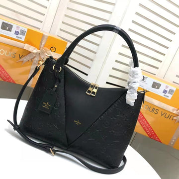 LV V Tote MM Monogram Empreinte Black For Womtlm, Womtlm’s Handbags, Shoulder And Crossbody Bags 14.2in/36cm LV M44421