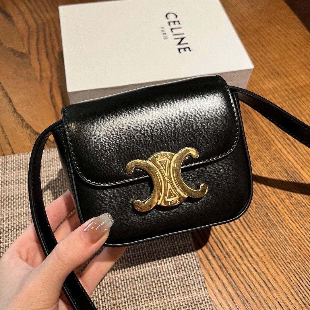 CELINE Crossbody Bag  Master Quality Women Bag (Black)
