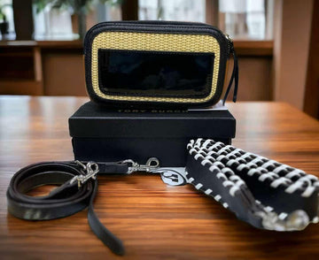 Tory Burch Mini Miller Raffia Crossbody Women Bag (Brown/Black)