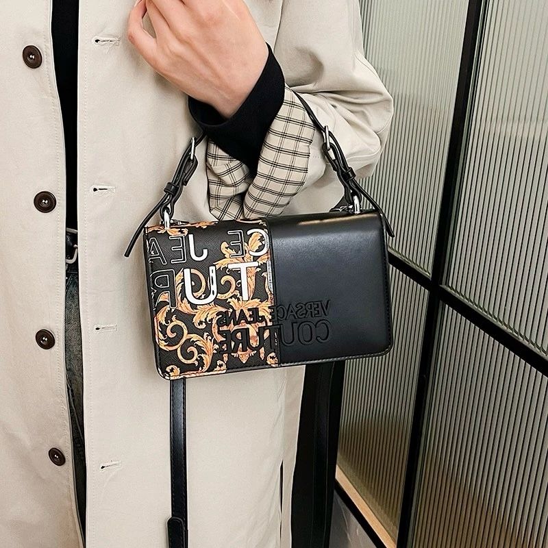 Versace Crossbody Shoulder Bag  Timeless Luxury (Black-2)