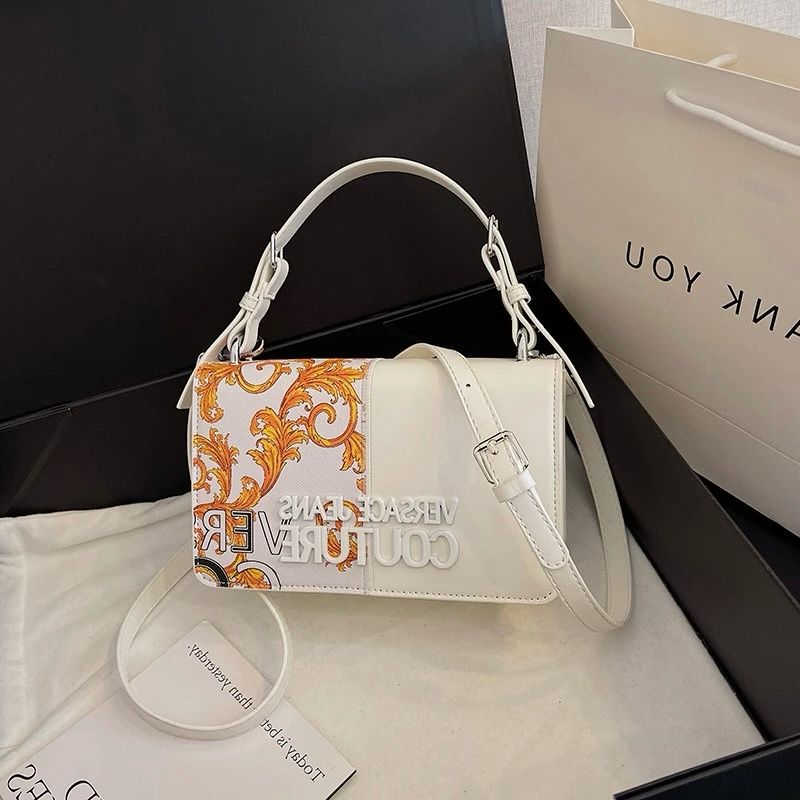 Versace Crossbody Shoulder Bag  Timeless Luxury (White-2)