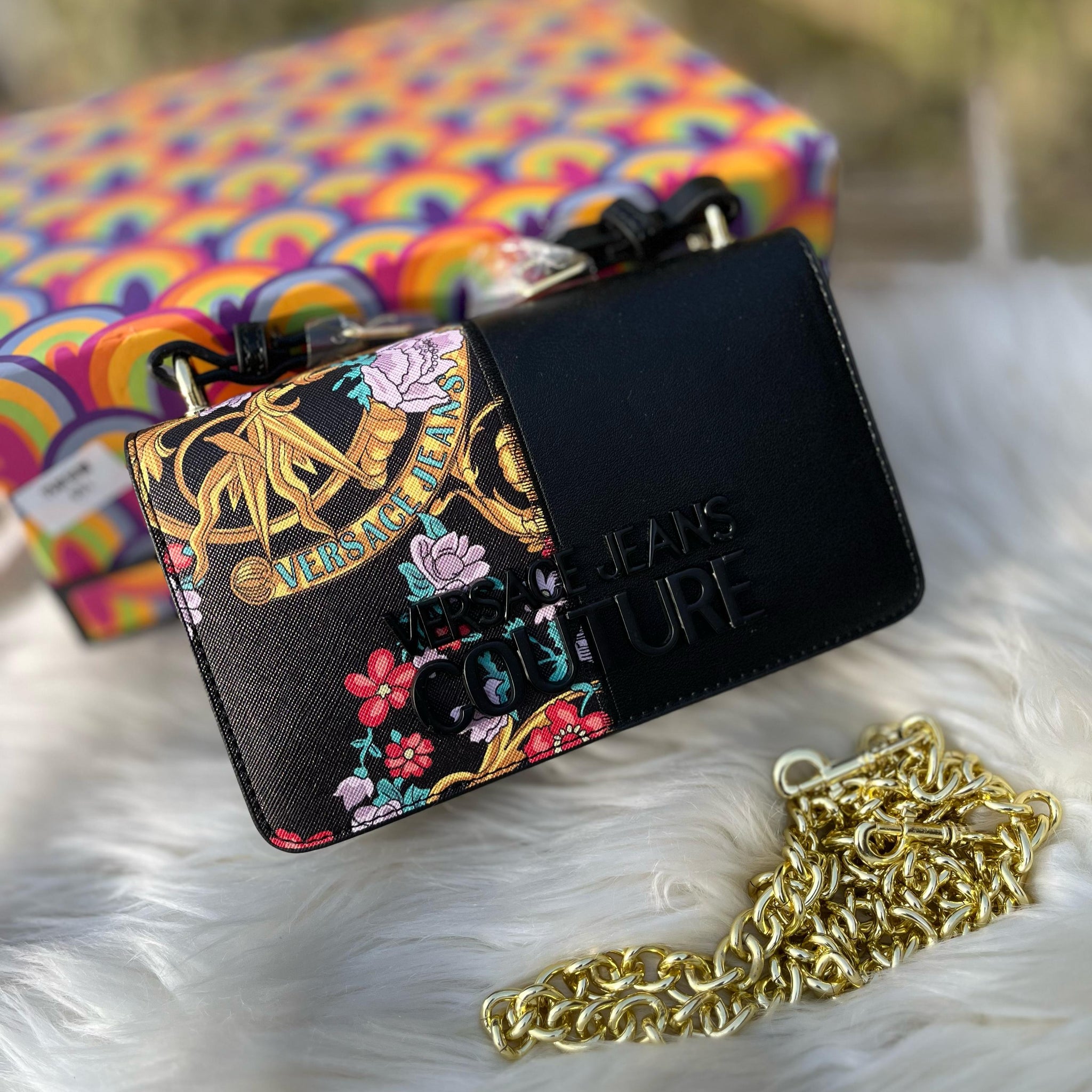 Versace Crossbody Shoulder Bag  Timeless Luxury (Black-3)