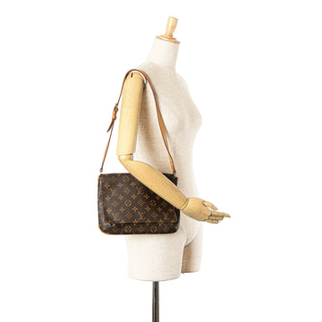 Brown Louis Vuitton Monogram Musette Tango Short Strap Shoulder Bag