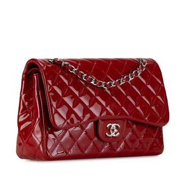 Chanel Jumbo Classic Patent Double Flap Shoulder Bag