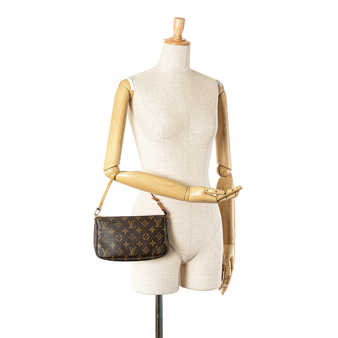 Brown Louis Vuitton Monogram Pochette Accessoires Shoulder Bag