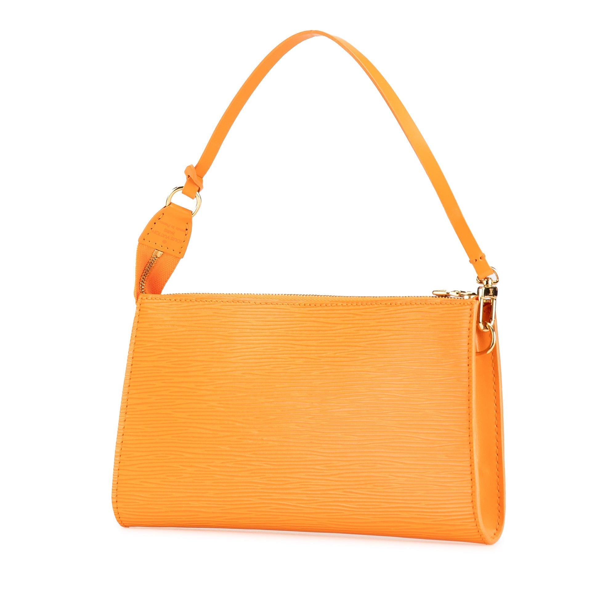 Orange Louis Vuitton Epi Pochette Accessoires Shoulder Bag