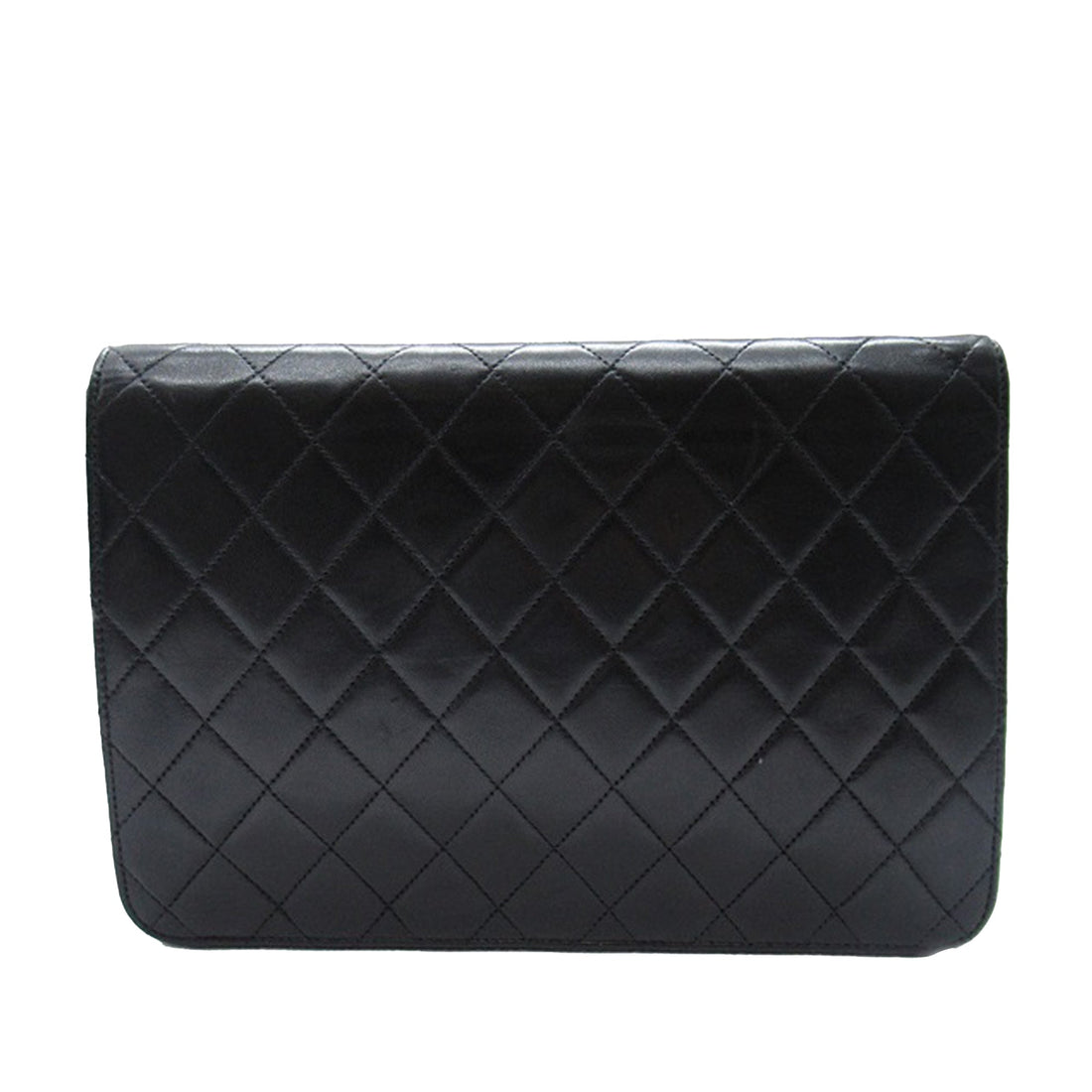 Chanel CC Quilted Lambskin Single Flap Crossbody Bag