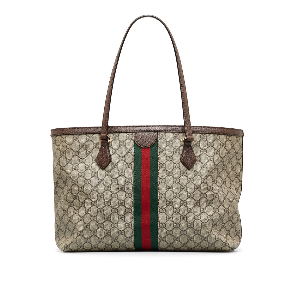 Brown Gucci GG Supreme Ophidia Tote
