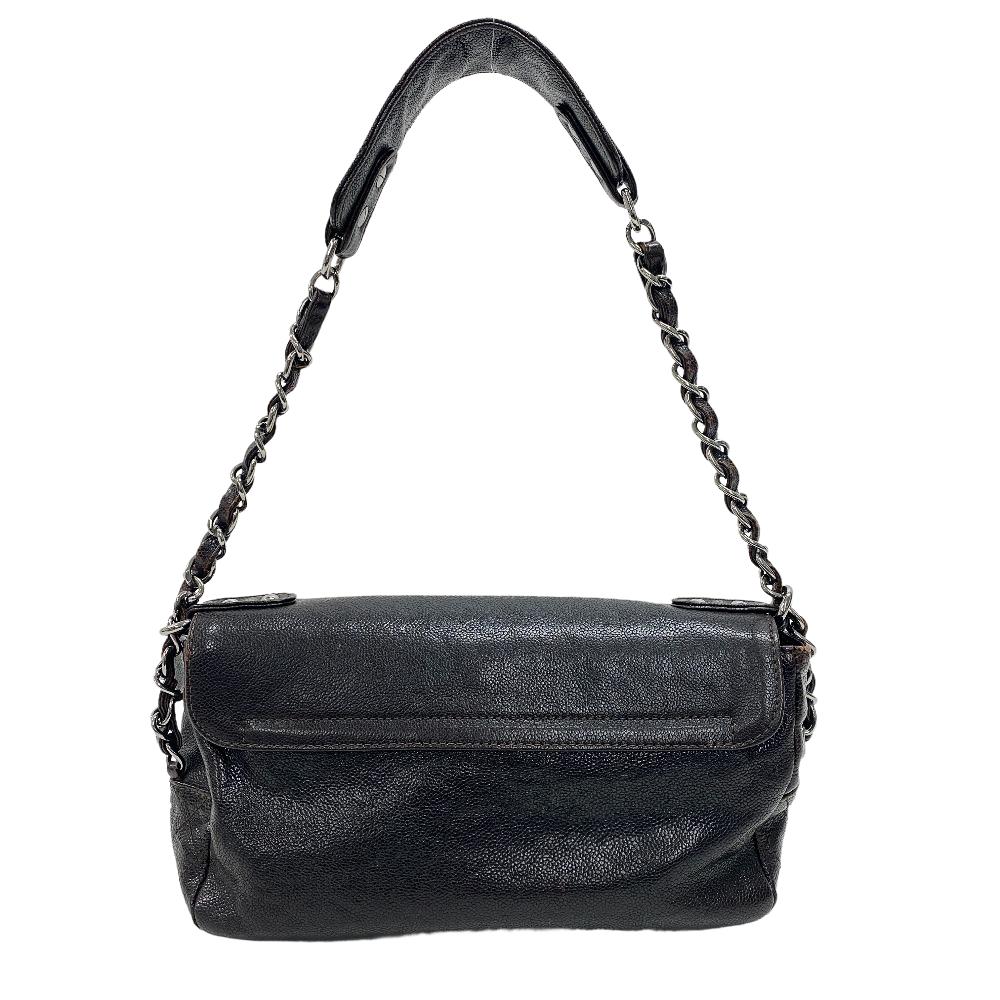 CHANEL Shoulder Bag Caviar skin Brown COCO Mark