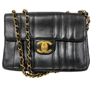 CHANEL Shoulder Bag lambskin black Big Coco Mademoiselle 30