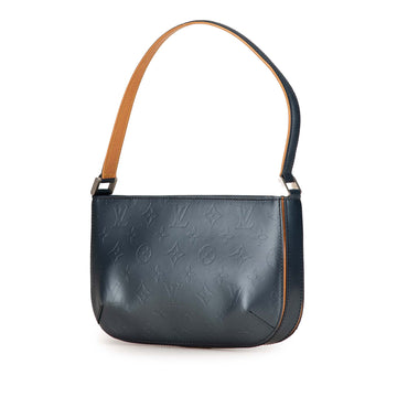 Blue Louis Vuitton Monogram Mat Fowler Shoulder Bag