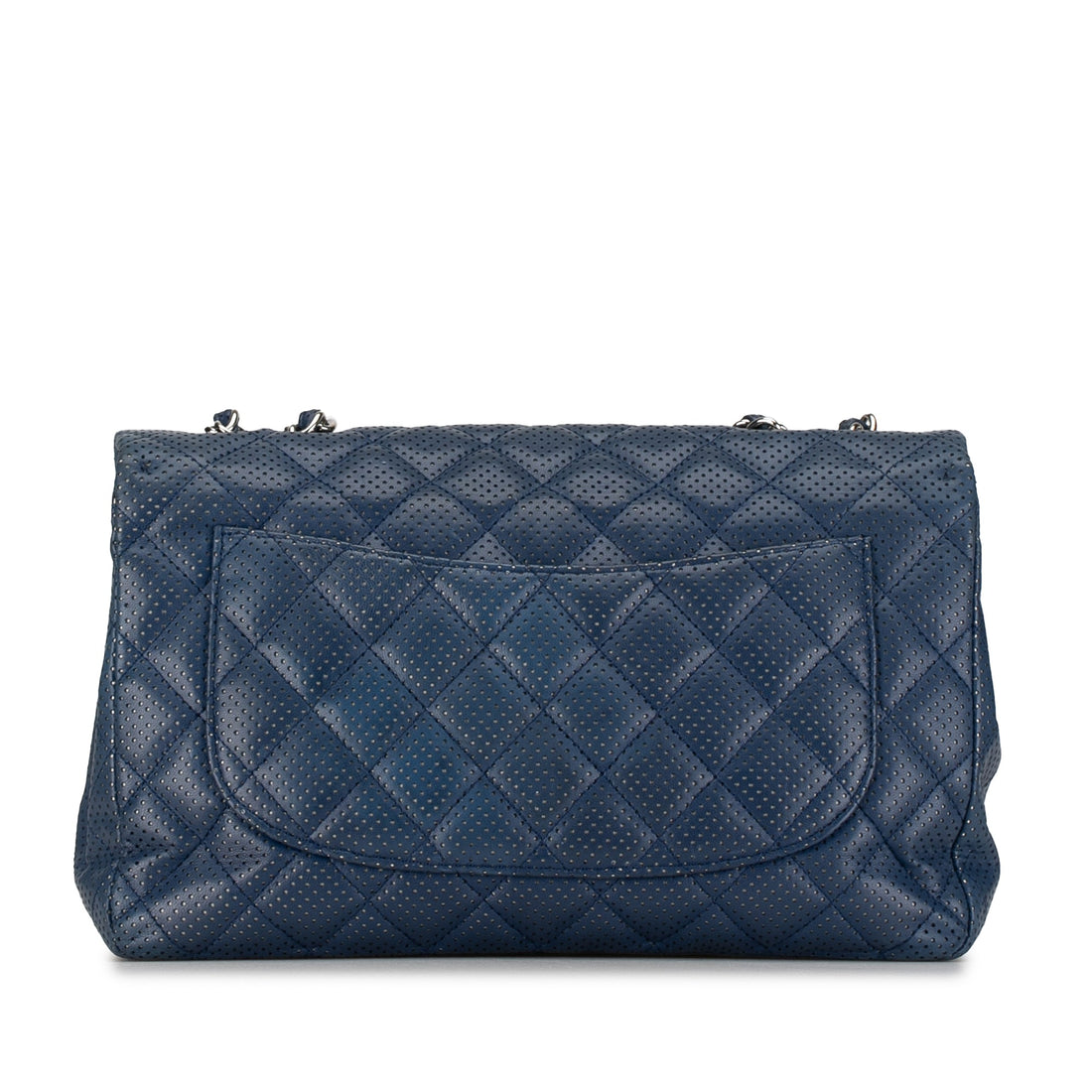 Chanel Jumbo Classic Perforated Lambskin Single Flap Shoulder Bag