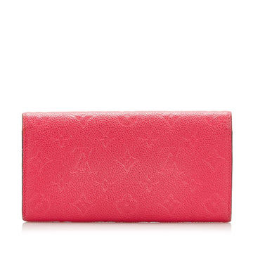 LOUIS VUITTON Empreinte Emilie Wallet Red