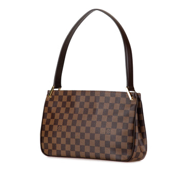 Brown Louis Vuitton Damier Ebene Aubagne Shoulder Bag