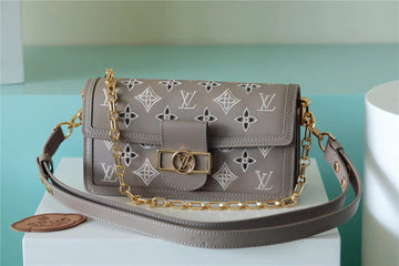 LV Dauphine East West Monogram Khaki For Womtlm,  Shoulder and Crossbody Bags 9.6in/24.5cm LV 