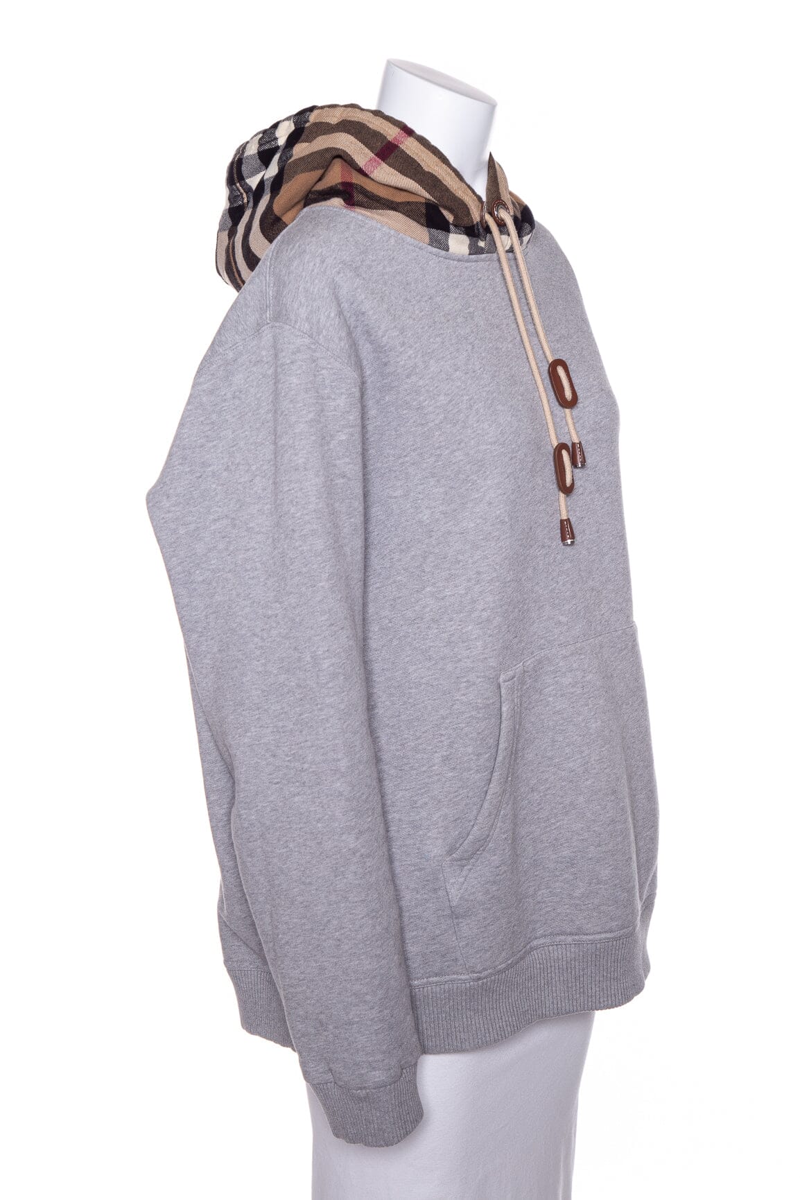 Burberry Grey Hooded Sweatshirt SZ L