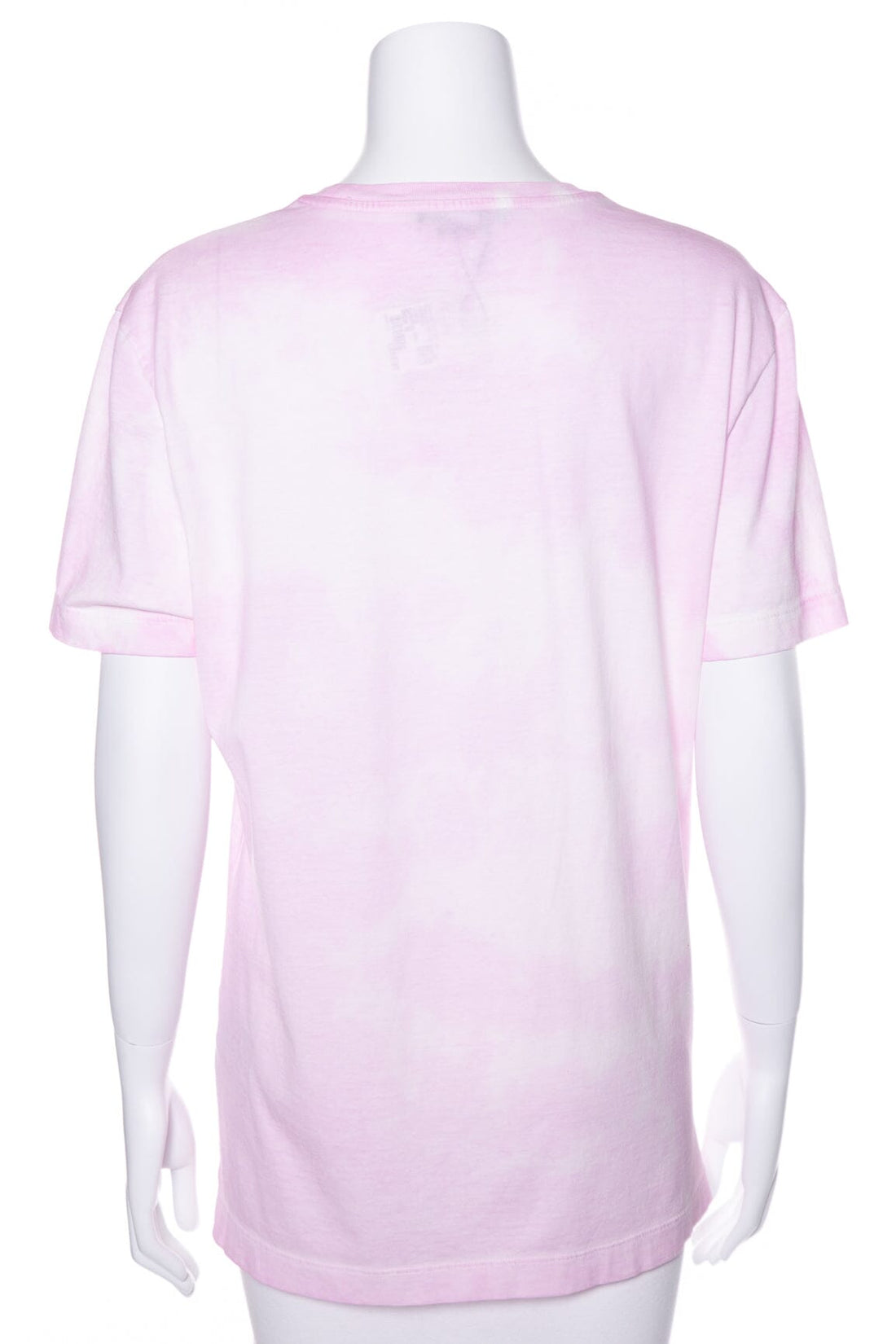 Versace Pink Tye Dye Embroidered Logo T-Shirt SZ M