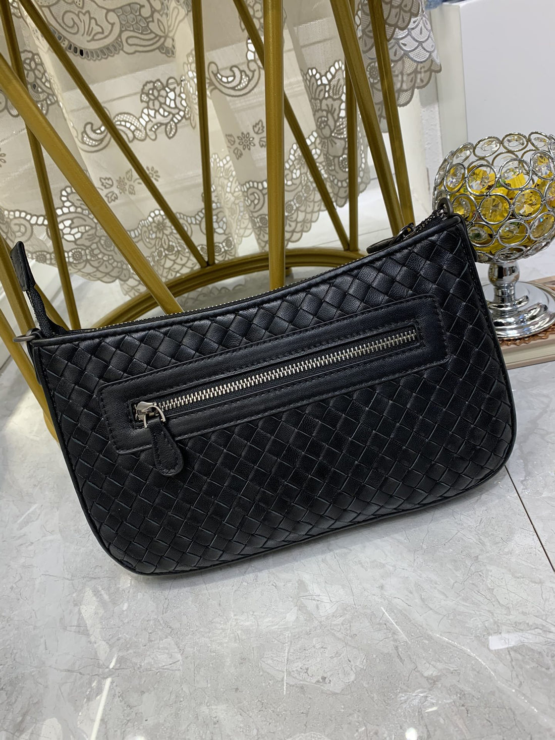 BV Crossbody Bag Black, For Womtlm, Bags 9.4in/24cm