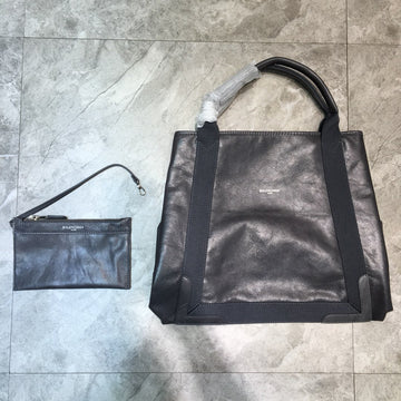 Baltlm Navy Medium Cabas Tote Bag In Gray, For Womtlm,  Bags 14.1in/36cm