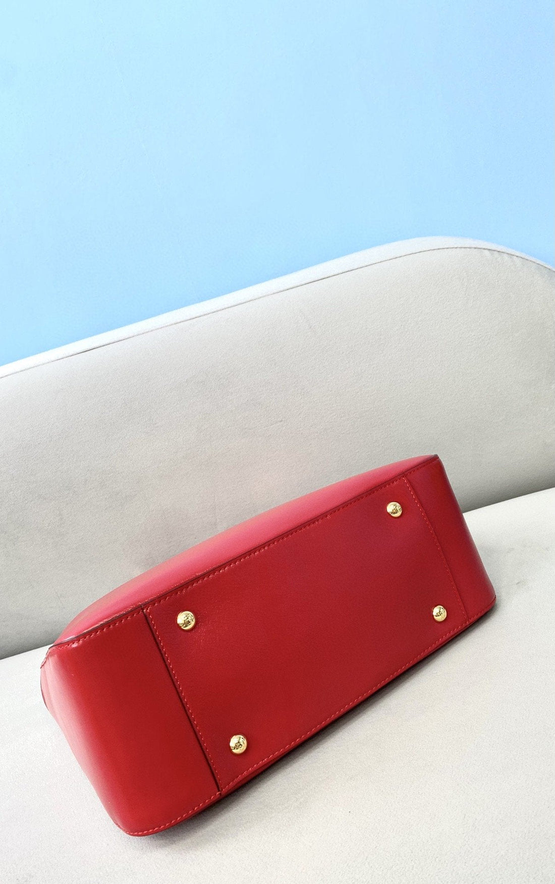 FI Small FF Tote Shoulder Red Bag For Woman 30cm/12in