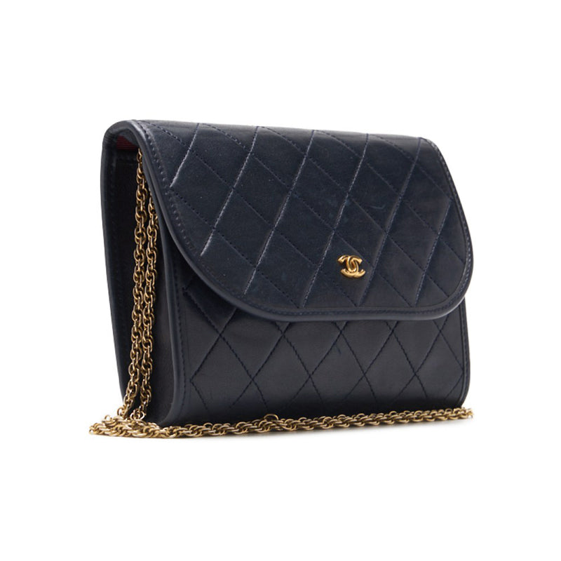 CHANEL ?CHANEL?MINI TRASSE PUSH LOCK GREEN CHAIN SHOULDER Lambskinkin NAIBI (GOLD GOLD) SHOULDER BAG MINISHOLDERBAG LADY BAG LADY BAG HYBRAND ? PING?