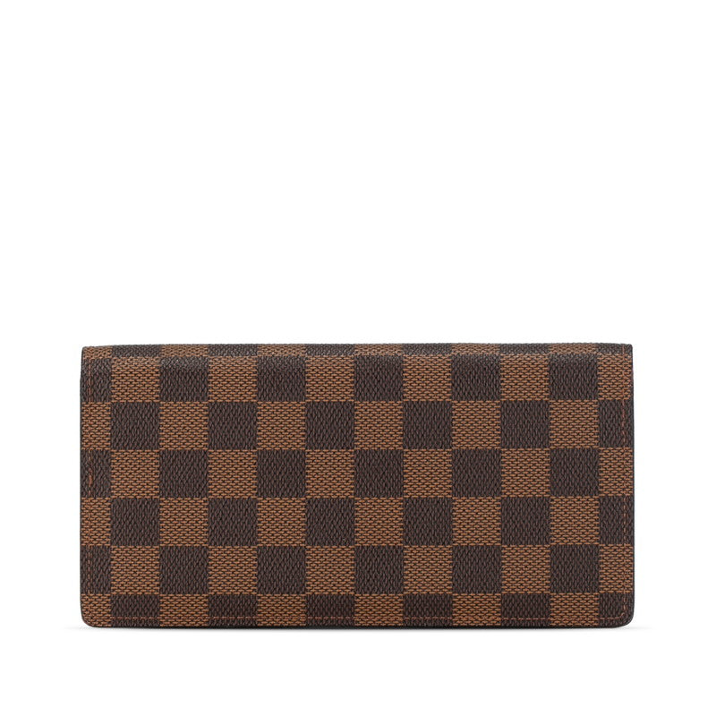 Louis Vuitton Damier Portefolio Sarah Long Wallet N61734 Brown PVC Leather  Louis Vuitton Long Wallet