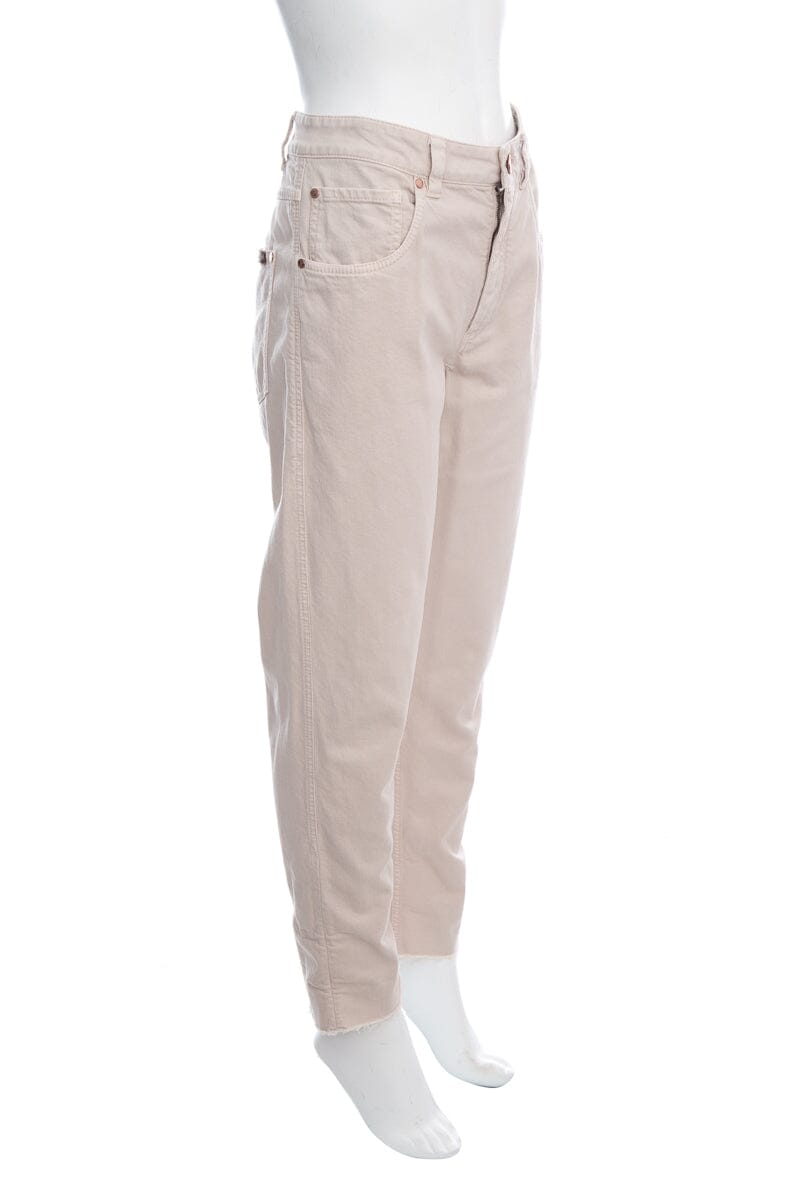 Brunello Cucinelli Beige Straight Leg Mid-Rise Jeans SZ 6 NWT