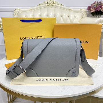 LV New Flap Messtlmger Bag Taiga Grey For Mtlm, Bags, Shoulder And Crossbody Bags 11.1in/28.3cm LV