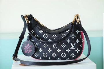 LV Bagatelle Monogram Empreinte Black / White / Pink For Womtlm,  Shoulder And Crossbody Bags 22cm/8.7in LV M46091