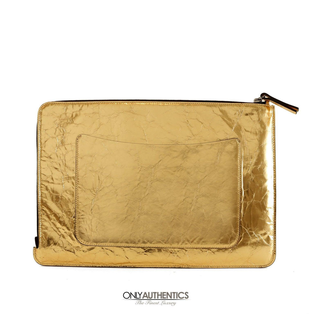Chanel Gold Foil Feministe Mais Feminine Clutch