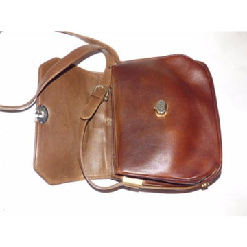 Gucci Vintage Two Shades Of Supple Brown Leather Hobo Bag