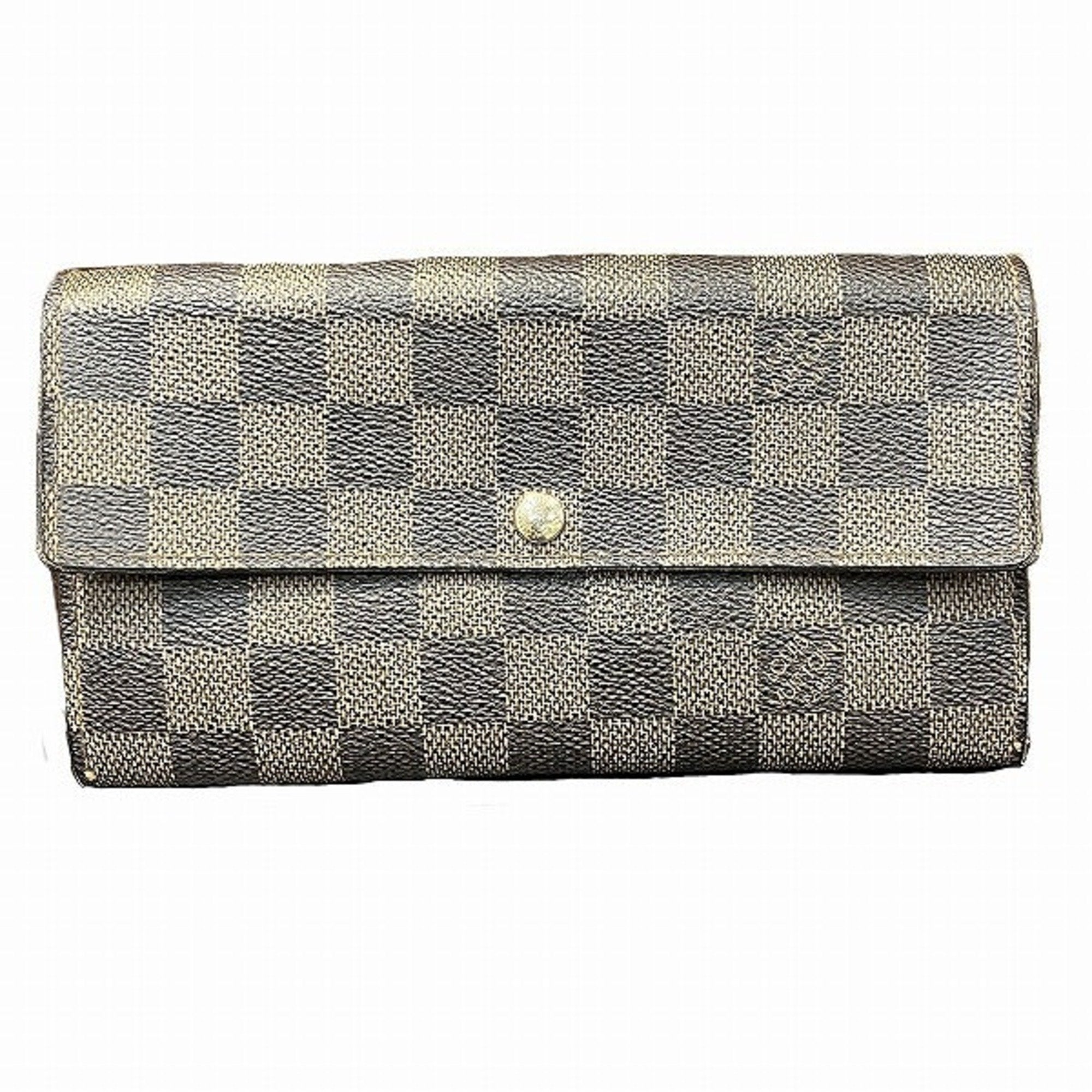 Louis Vuitton Damier  Damier Canvas Galle Damier Canvas Long Wallet (Bi-Fold)