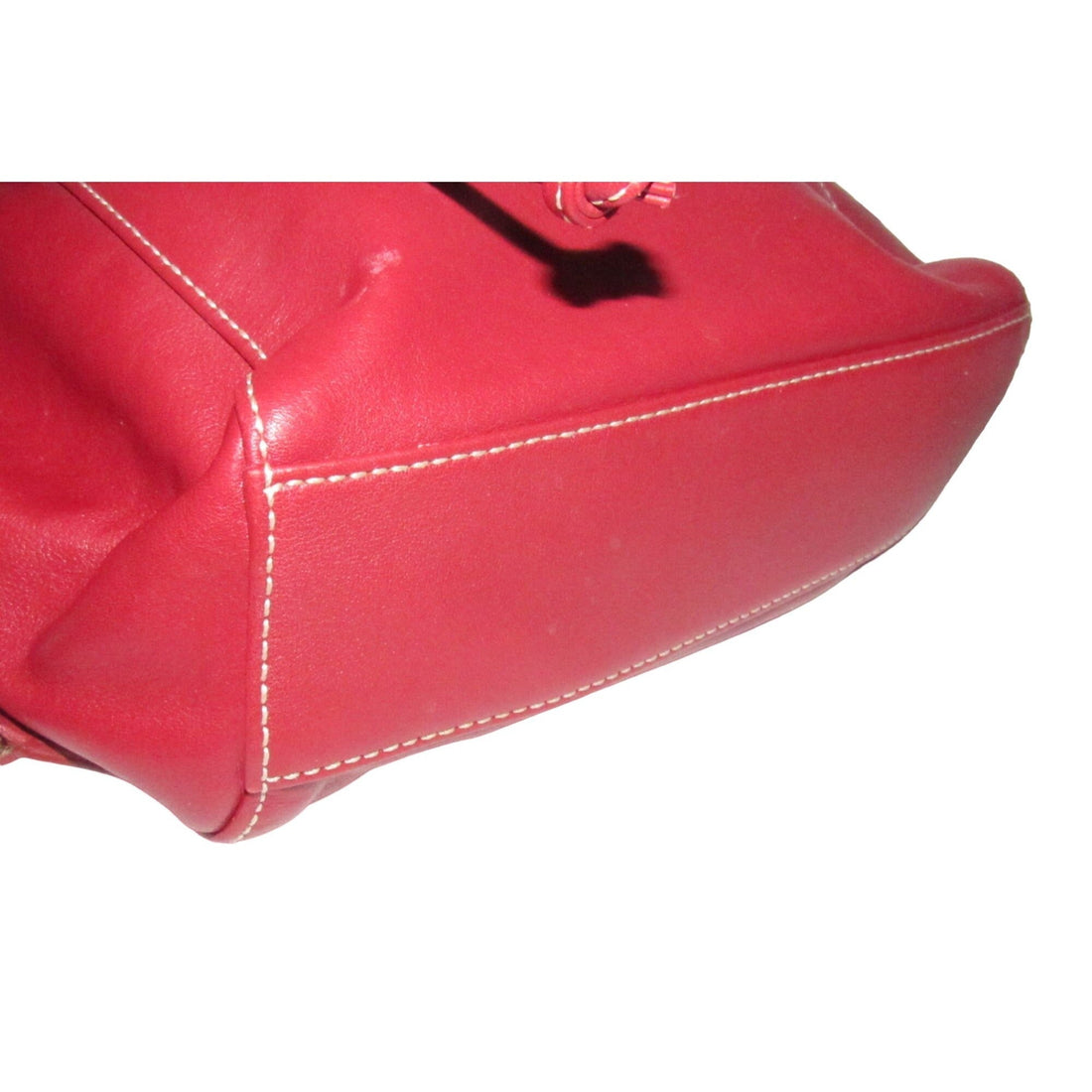 Coach, 'Legacy', large, sling style shoulder bag or backpack in buttery soft red leather with chrome accents and its Coach hangtag