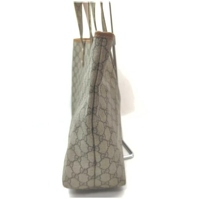 Gucci Gg Supreme Bag Guccissima Ccleather Brown G Printredgreen Coated Canvasleather Tote