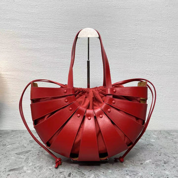 BV Medium Shoulder Bag Red, For Womtlm, Womtlm’s Bags 8.6in/22cm