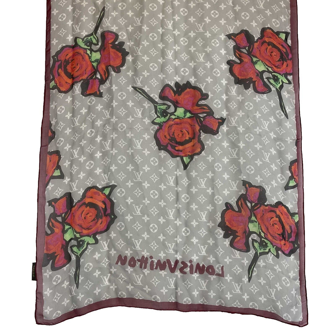 LOUIS VUITTON - Silk Rose Shall - Multicolor XL Scarf