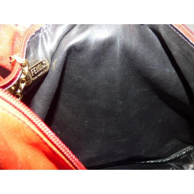 Fendi Vintage Pursesdesigner Purses Red Leather Shoulder Bag