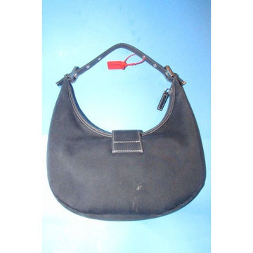 Fendi Limited Edition Baguette Shoulder Heavy Dark Rinse Denim Fabric And Leather Hobo Bag