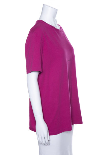 Saint Laurent Fuchsia "Saint Laurent" T-Shirt SZ L