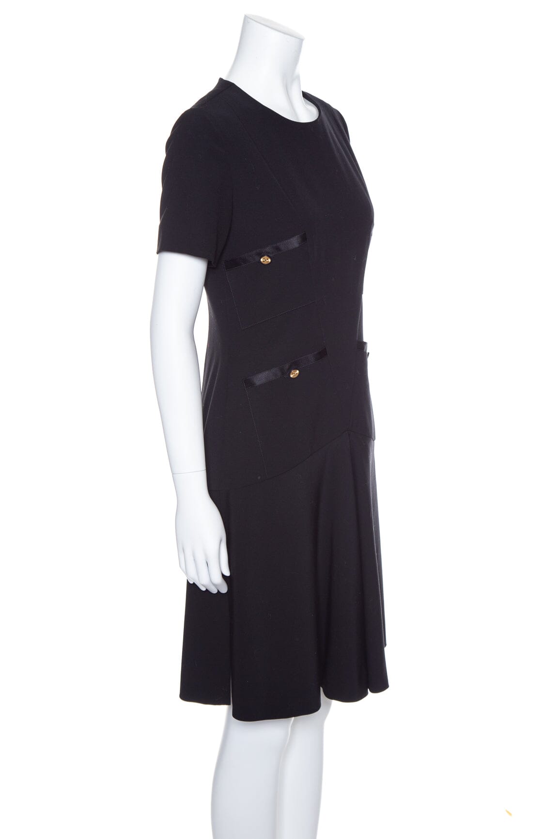 Chanel Vintage Black Dress SZ 38