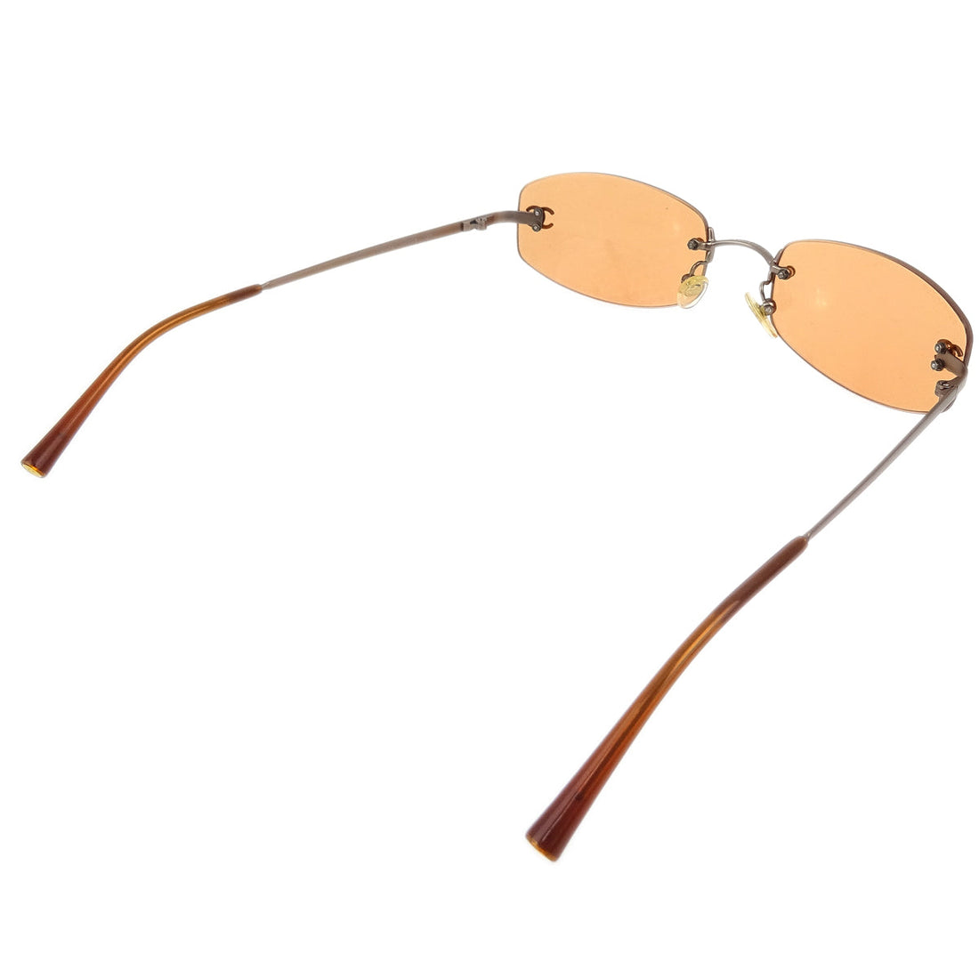 Chanel Sunglasses Eyewear Orange Small Good