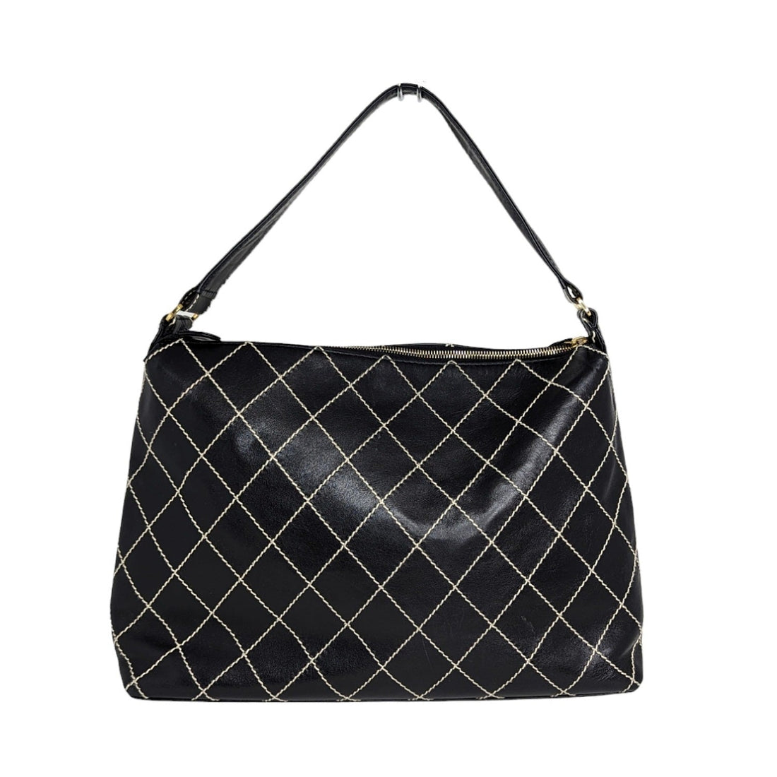 Chanel Vintage Wild Stitch Surpique Hobo Shoulder Bag