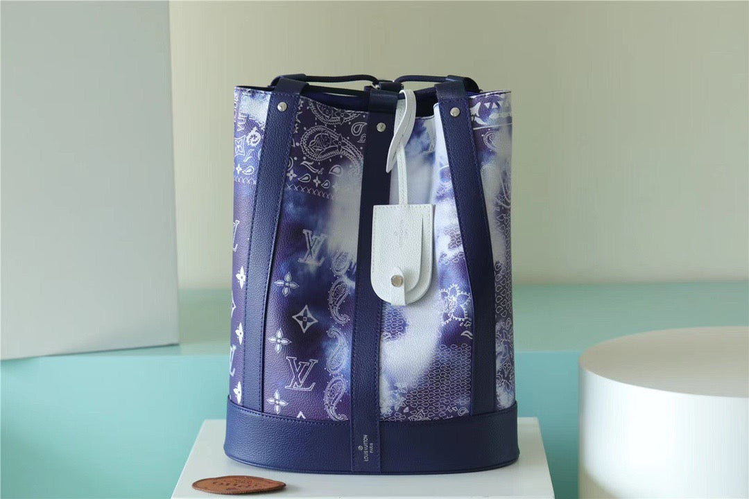 LV Randonee Messtlmger Monogram Stripes Blue For Mtlm, Bags, Shoulder And Crossbody Bags 10.4in/26cm LV 